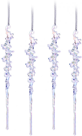 Набор новогодних украшений «Перламутровые сосульки»