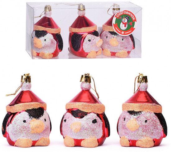 Набор новогодних украшений «Пингвинчики»