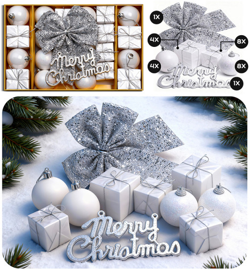 Набор новогодних украшений «Счастливого Нового года»