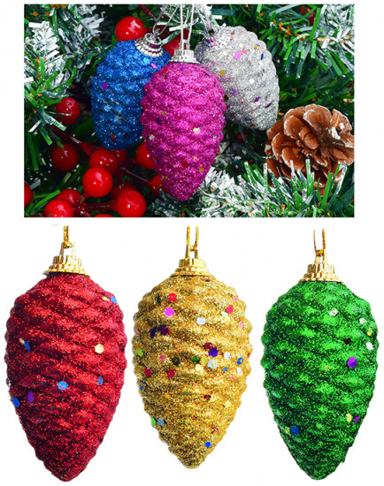 Набор новогодних украшений «Шишки»