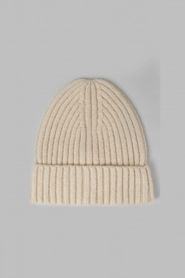 Шапка-бини женская с шерстью