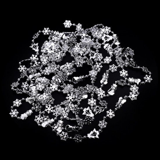 Украшение новогоднее «Бусы кристаллики»