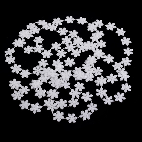 Украшение новогоднее «Бусы снежинки»