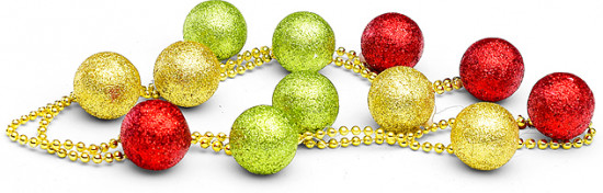 Украшение новогоднее «Бусы шары»