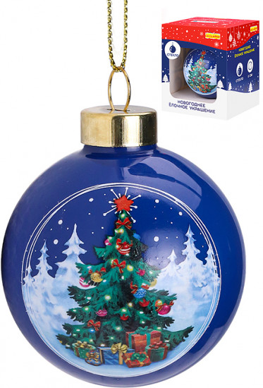 Шар елочный «Яркая ёлочка»