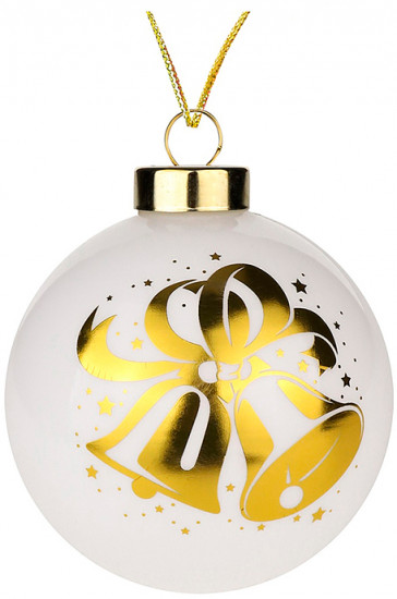 Шар елочный «Золотистые колокольчики»
