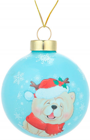 Шар елочный «Милый чау-чау»