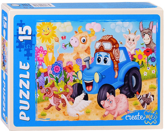 Макси-пазл «Веселый трактор № 6»