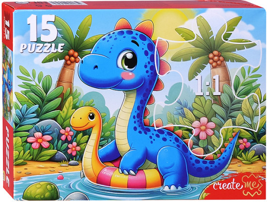 Макси-пазл «Динозаврик в пруду»