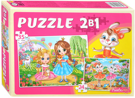 Макси-пазл «Принцессы и зайчики №1»