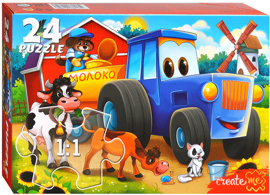 Макси-пазл «Веселый трактор»