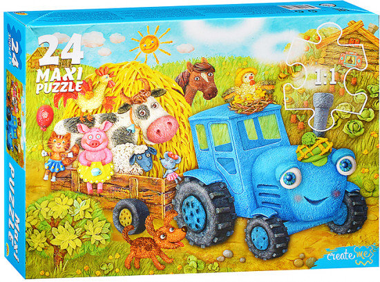 Макси-пазл «Веселый трактор»