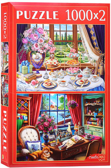 Набор пазлов 2в1 «Изящные натюрморты»