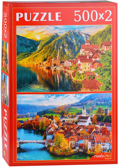 Набор пазлов 2в1 «Европейские виды»