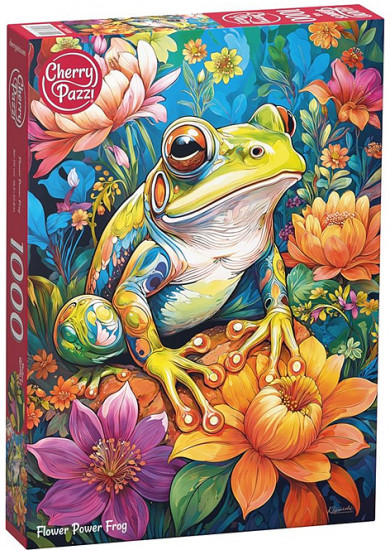 Пазл «Цветочная лягушка»