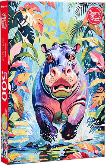 Пазл «Красочный бегемот»