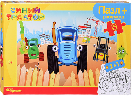 Пазл «Синий трактор»