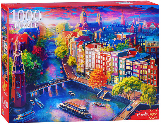 Пазл «Амстердам с высоты птичьего полета»