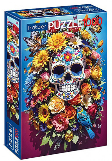 Пазл «Цветочный череп»