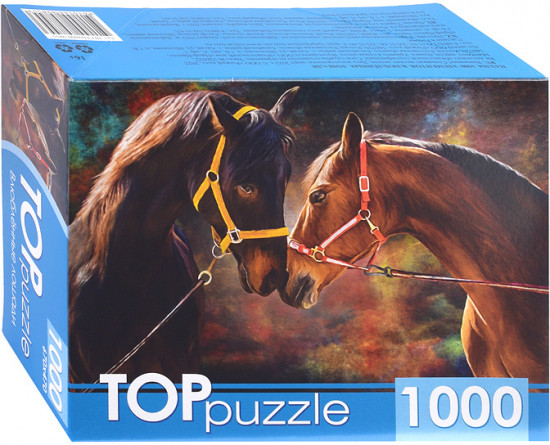 Пазл «Влюблённые лошади»