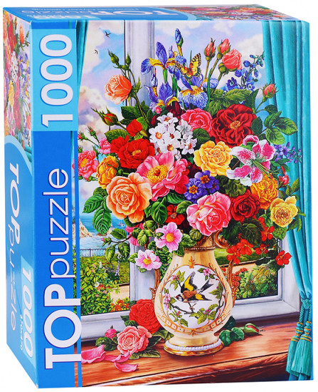 Пазл «Нежный букет цветов»