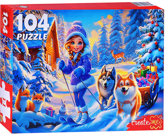 Пазл «Зимние гонки»