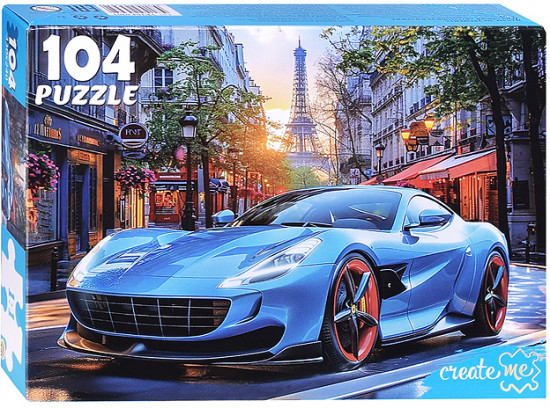 Пазл «Шикарный автомобиль в Париже»