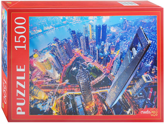 Пазл «Вечерние небоскребы в Шанхае»