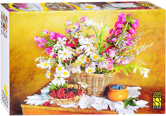 Пазл «Натюрморт с ромашками»