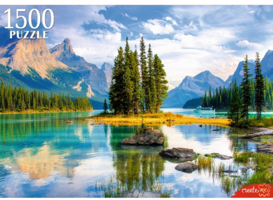 Пазл «Утреннее озера в горах»