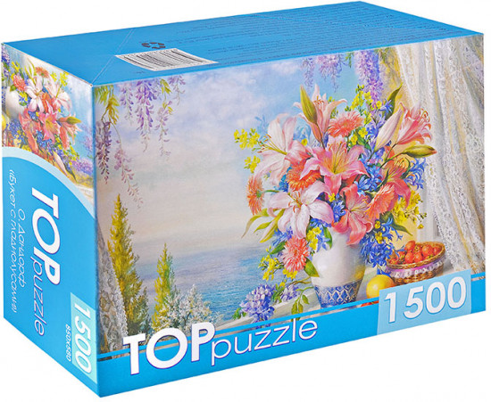 Пазл «Русская коллекция. О.Дандорф. Букет с гладиолусами»