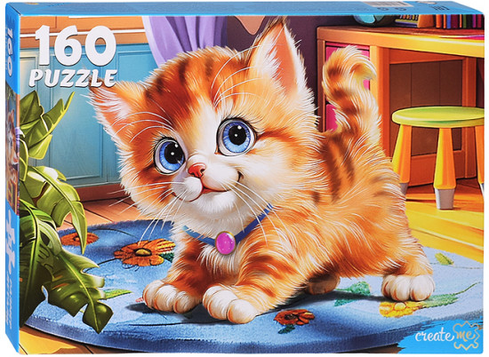 Пазл «Милый рыжий котёнок»