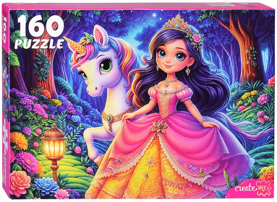 Пазл «Принцесса и ночной единорог»
