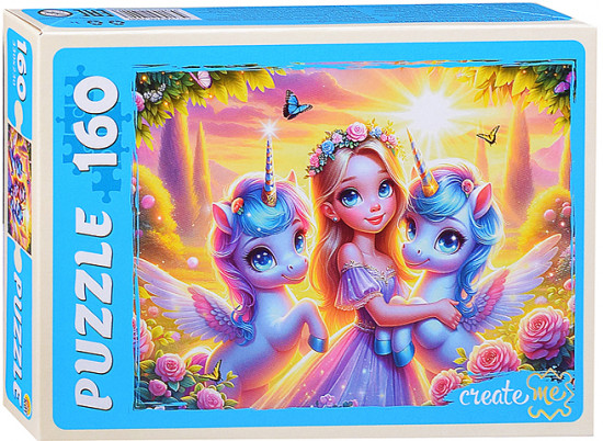 Пазл «Принцесса с единорогами»