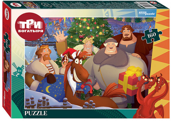 Пазл «Три богатыря и Пуп Земли»