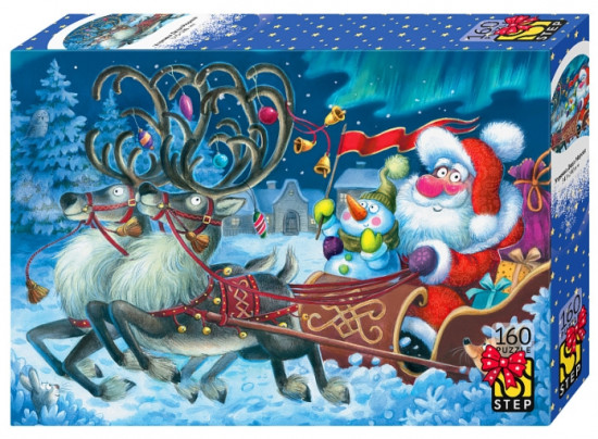 Пазл «Упряжка Деда Мороза»