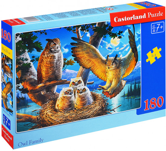Пазл «Семья сов»