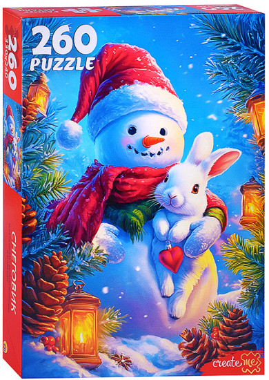 Пазл «Снеговик»