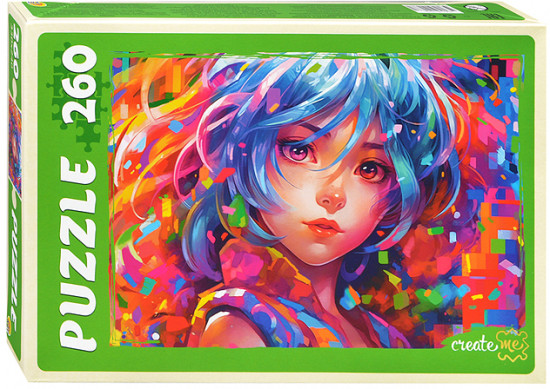 Пазл «Яркая девочка. Аниме»