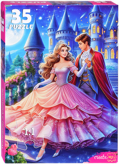 Пазл «Золушка с принцем»