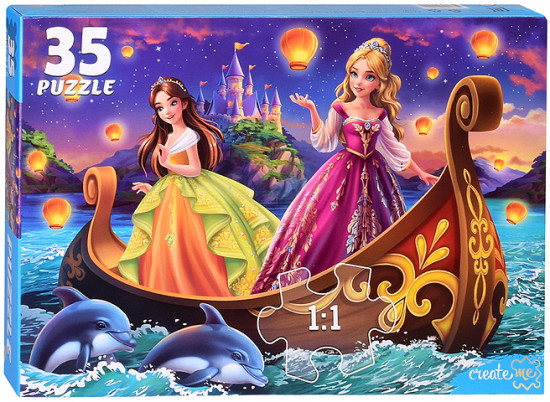 Пазл «Принцессы на корабле»