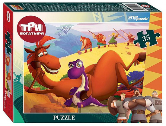 Пазл «Три богатыря и Пуп Земли»
