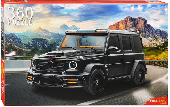 Пазл «Большой джип в горах»