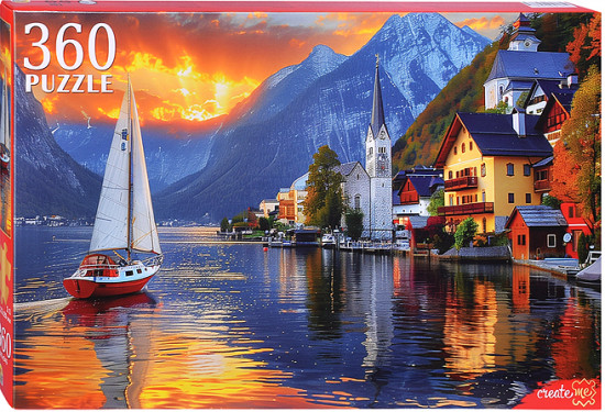 Пазл «Вечерний город у воды»