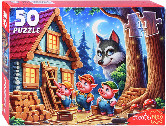 Пазл «Три поросенка»