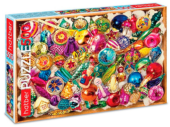 Пазл «Елочные игрушки»