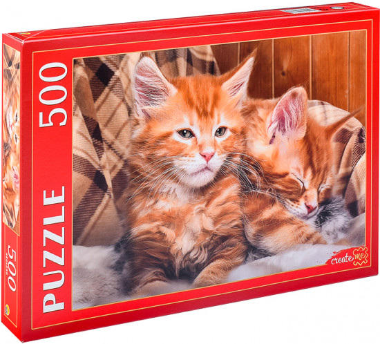 Пазл «Рыжие котята Мейн-куна»