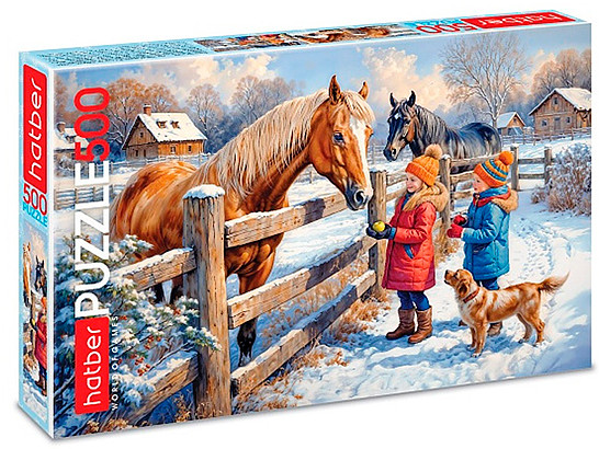 Пазл «Снежное утро»