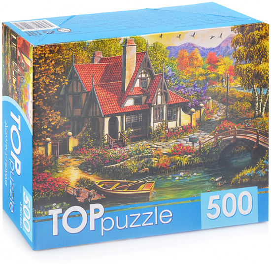 Пазл «Домик у пруда»