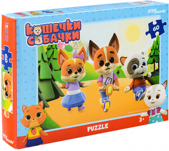 Пазл «Кошечки и собачки»